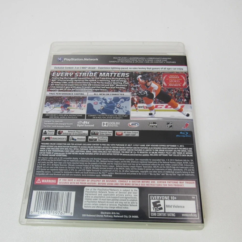 NHL 13‎ (Sony PlayStation 3, 2012) CIB 2